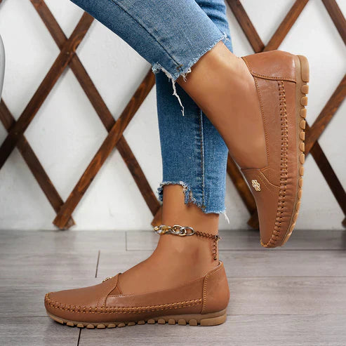 VALESSA THUKY - tylish Orthopedic Leather Shoes - All-Day Comfort for Women